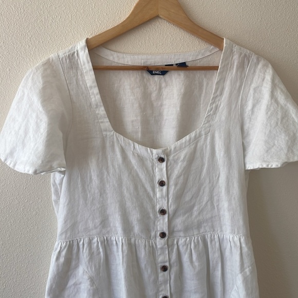 Lands' End 100% linen dress - Picture 2 of 8
